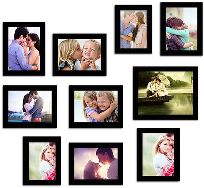 

Make Home Happy MDF Photo Frame(Black, 10 Photos)