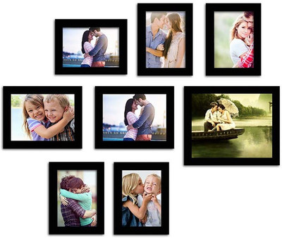 

Make Home Happy MDF Photo Frame(Black, 8 Photos)
