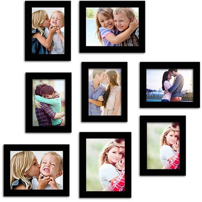 Make Home Happy MDF Photo Frame(Black, 8 Photos)