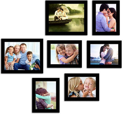 

Make Home Happy MDF Photo Frame(Black, 7 Photos)