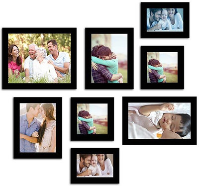 

Make Home Happy MDF Photo Frame(Black, 8 Photos)