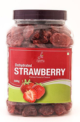 

Flyberry Gourmet Dehydrated Strawberry 500 g Strawberries(500 g, Plastic Bottle)