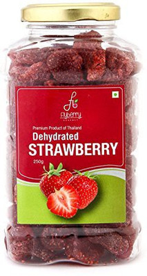

Flyberry Gourmet Dehydrated Strawberry 250 g Strawberries(250 g, Plastic Bottle)