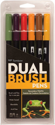 

Tombow Dual Brush Pen Calligraphy(Pack of 6)