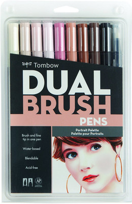 Tombow Dual Brush Pen Calligraphy(Pack of 10)