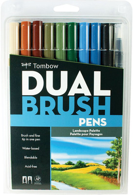

Tombow Dual Brush Pen Calligraphy(Pack of 10)
