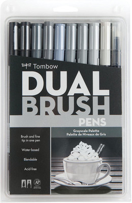 

Tombow Dual Brush Pen Calligraphy(Pack of 10)