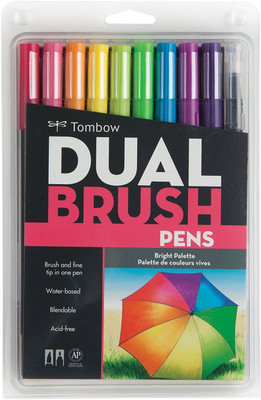 

Tombow Dual Brush Pen Calligraphy(Pack of 10)