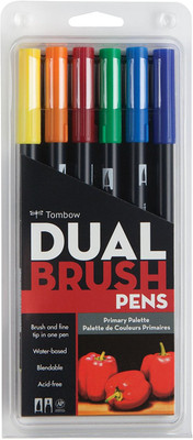 

Tombow Dual Brush Pen Calligraphy(Pack of 6)