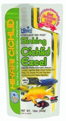 

hikari Sinking Cichlid Excel Fish Food (Mini) Shrimp 342 g Dry Fish Food