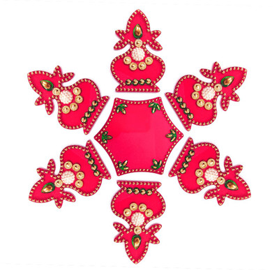 

Icrafts IC-V305-04-PK Rangoli Stencil