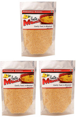 

Instamunch Instant Mix -Pineapple Sheera/Halwa- Pack of3 100 g(Pack of 3)