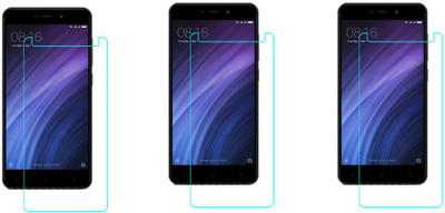 ACM Tempered Glass Guard for Mi Redmi 4A(Pack of 3)