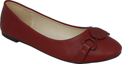 

KEG Women's Lifestyle Maroon Casual Shoes Bellies For Women(Maroon