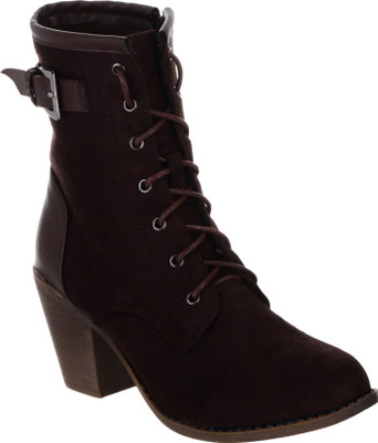 

Shuz Touch Boots For Women(Brown, Coffee