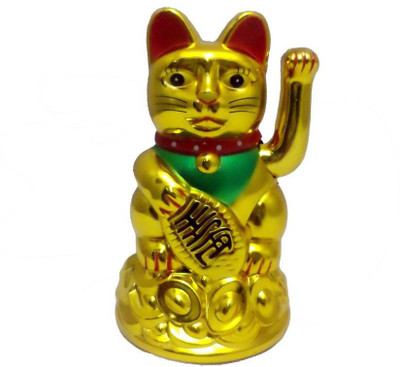 

Shubheksha Decorative Showpiece - 11 cm(Plastic, Gold)