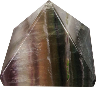 

Aldomin Natural Fluorite Healing Crystal Pyramid Decorative Showpiece - 2.8 cm(Crystal, Multicolor)