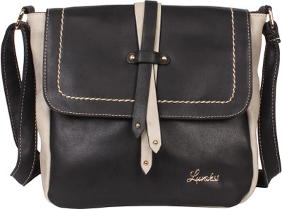 

Luvoksi Women Casual Black Leatherette Sling Bag