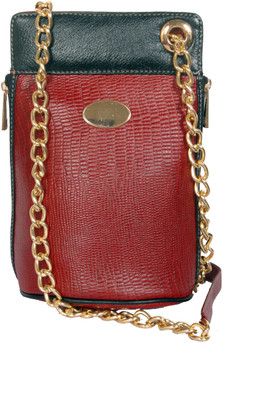 

Tan Ritcher Girls Evening/Party Red Genuine Leather Sling Bag