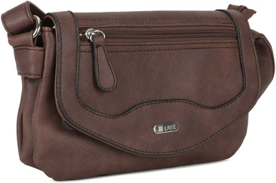 

Lavie Women Casual Brown PU Sling Bag