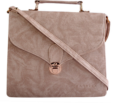 

Haqeeba Women Formal White Leatherette Sling Bag