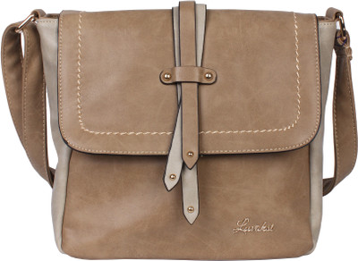 

Luvoksi Women Casual Brown Leatherette Sling Bag