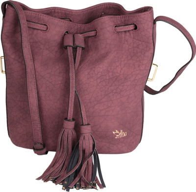 

Ilina Women Casual Maroon PU Sling Bag