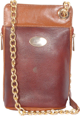 

Tan Ritcher Girls Evening/Party Brown Genuine Leather Sling Bag