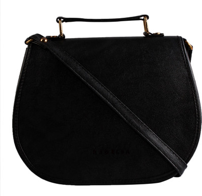 

Haqeeba Women Formal Black Leatherette Sling Bag