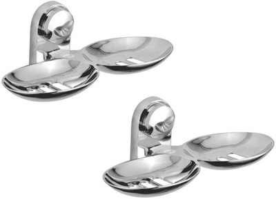 

Kamal Badshah Double Soap Dish (Set of 2)(Silver)