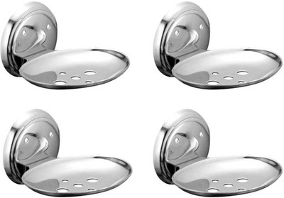 KAMAL Soap Dish Alpha (Set of 4)(Silver)