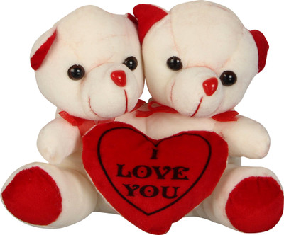 

Saffronworld Love teddy Gift Set - 18 cm(Multicolor)