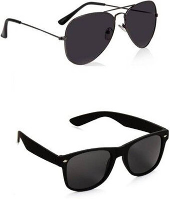 Flier Aviator Sunglasses(For Men & Women, Grey)