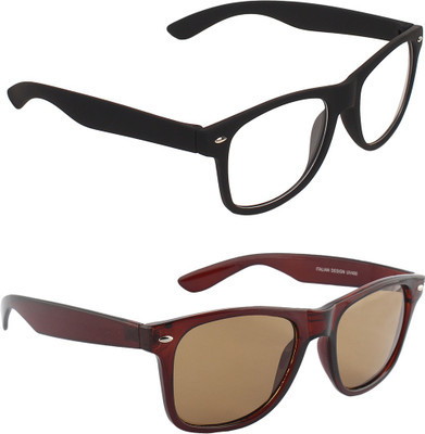 Zyaden Wayfarer, Wayfarer Sunglasses(For Men & Women, Clear, Brown) Zyaden Wayfarer, Wayfarer Sunglasses(For Men & Women, Clear, Brown)