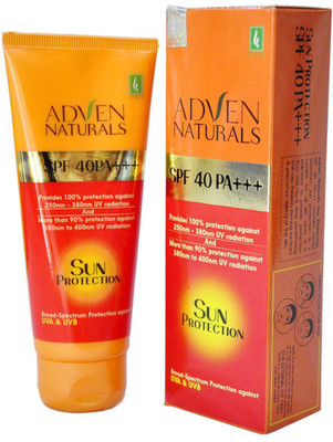 

Adven Naturals Sun Protection - SPF 40 PA+++(400 ml)
