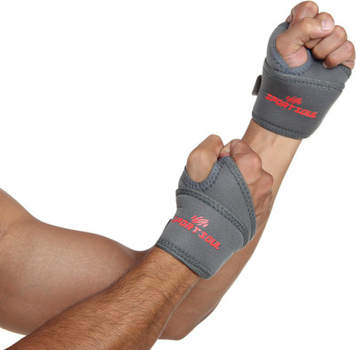 

SportSoul Pack of 2 Thumb Wrap Wrist Support(Grey