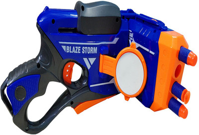 

GRAPPLE DEALS Blaze Storm Multidirectional Manual Soft Bullet Gun with Foam Bullets and Suction Darts For Kids(Multicolor)