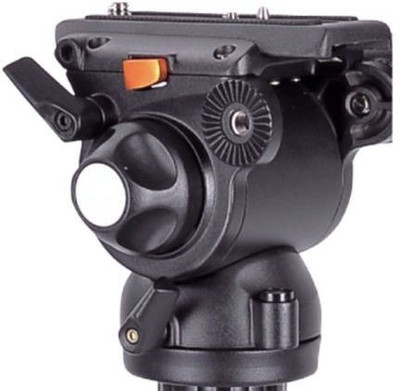

E-Image GH03F Pro Fluid Video Flat Head For Camera Tripod Tripod Ball Head(Black, Supports Up to 5 g)