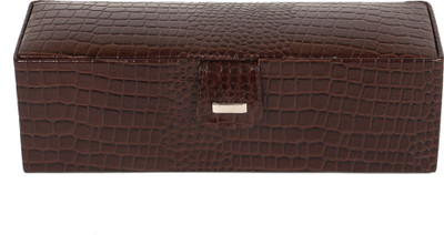 

C Comfort Genuine Leather Bangles Box Jewellery Box Vanity Box(Brown)