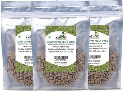 

Velicia 100 % Natural Green Coffee Beans Extract Seeds for Weight Loss (Pack Of 3)(800 mg)