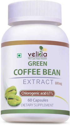 

Velicia Natural Green Coffee Beans Extract Capsules for Weight Loss(800 mg)