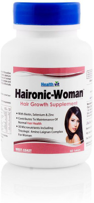 

HealthVit Haironic-Women Hair Growth Supplement 60 Tablets(60 mg)