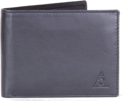 

La Cuero Men Black Genuine Leather Wallet(17 Card Slots)