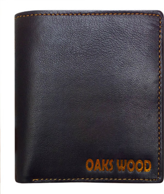 

Helizest Men Black Genuine Leather Wallet(4 Card Slots)