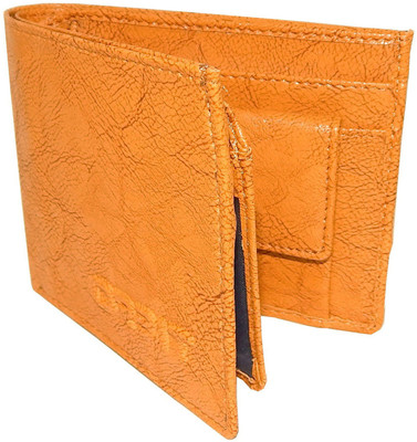 

Orbit Men Khaki Genuine Leather, Fabric Wallet(4 Card Slots), Rust