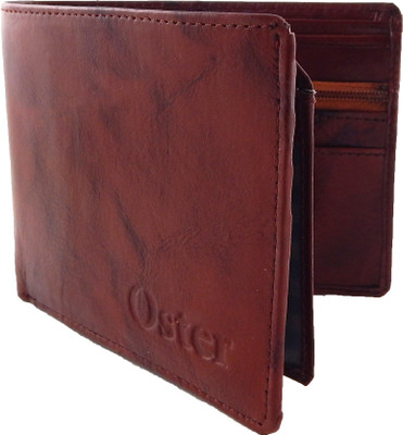 

Oster Men Tan Genuine Leather, Fabric Wallet(7 Card Slots)