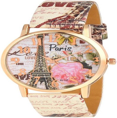 Gopal Retail Effil tower new original paris Dial Multicolour Leather Strap for Woman And Girls Watch  - For Girls   Watches  (Gopal Retail)