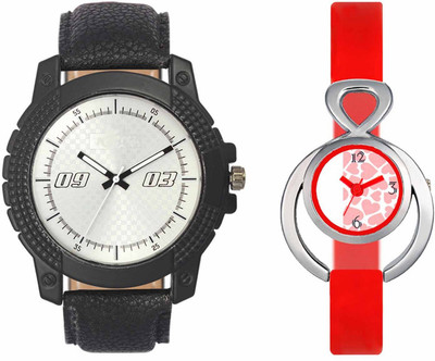 

Volga VL38VT14 Exclusive Leather & Plastic Boys & Girls Combo Watch - For Men & Women