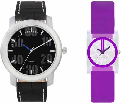 View Volga VL39VT07 Exclusive Leather & Plastic Boys & Girls Combo Watch  - For Men & Women Wrist Watches Price Online(Volga)