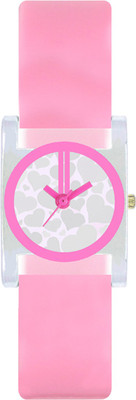 View Shivam Retail SR-VT-08 Stylished Looked Printed Dial Heavy Rubber Pink Strap Diwali Dhamaka Best Deal Of Watch  - For Girls Wrist Watches Price Online(Shivam Retail)
